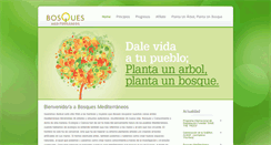 Desktop Screenshot of bosquesmediterraneos.com