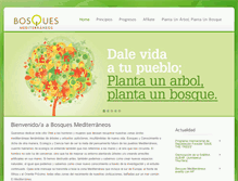 Tablet Screenshot of bosquesmediterraneos.com